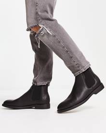 River Island chunky sole chelsea boots in black