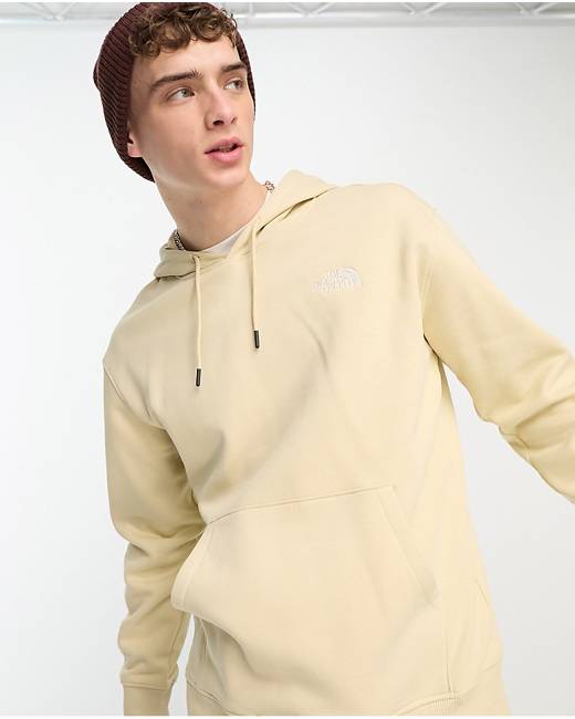 The north face red best sale box explorer beige mens hoodie