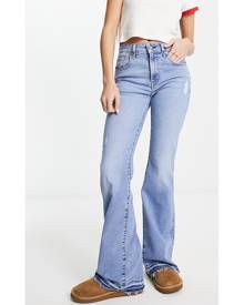 Levi's baggy knee rip bootcut flare jeans in light wash