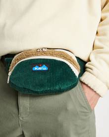 Kavu Snuggy Spectator fleece bumbag in green