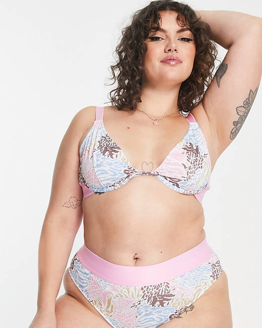ASOS Curve ASOS DESIGN Curve smoothing control high-waist thong in