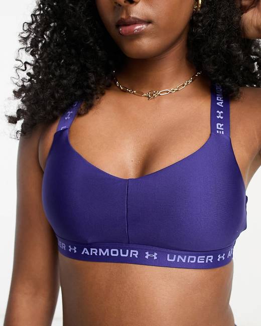 Under Armour Infinity Mid support sports bra in grey