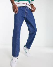Abercrombie & Fitch athletic slim fit jeans in mid wash