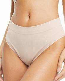 Spanx Suit Your Fancy high waist shaping thong in champagne beige