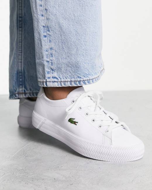 White womens hot sale lacoste trainers