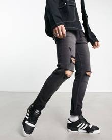 ASOS DESIGN skinny jeans in black