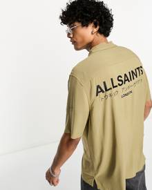 ALLSAINTS Starburn Relaxed Fit Star Print Camp Shirt