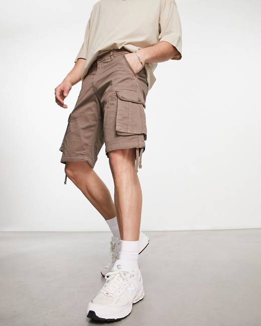 Jack & Jones Intelligence chino shorts with pleat in beige