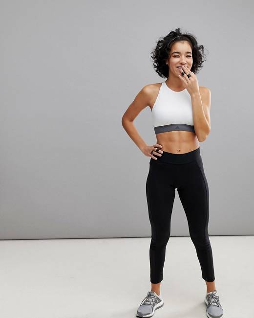 adidas Training Takeover Mesh Insert Legging In Black - Black adidas Training Takeover Mesh Insert Legging In Black - Black