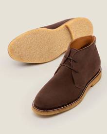 Desert Boots Dark Brown Suede Men Boden, Dark Brown Suede