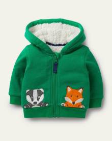 Baby Boden Shaggy-lined Hoodie Highland Green Animals Boys Boden, Highland Green Animals Baby Boden Shaggy-lined Hoodie Highland Green Animals Boys Boden, Highland Green Animals