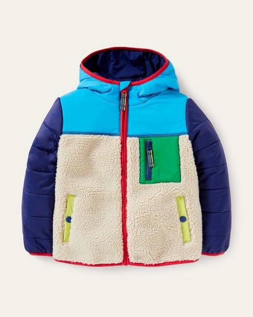 Cotton:On teddy fleece jacket in ecru
