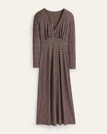 Long Sleeve Jersey Tea Dress Camel, Tulip Pop Women Boden, Camel, Tulip Pop