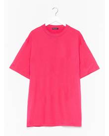 NastyGal Womens Oversized Basic T-Shirt - Hot Pink