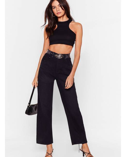 Faded Oversized Wide Leg Jeans