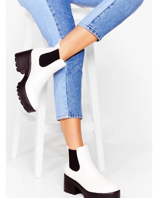 nasty gal boots platform