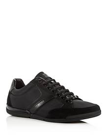 Mens Trainers BOSS by HUGO BOSS Trainers BOSS by HUGO BOSS Panelled Logo Trainers in Black for Men 