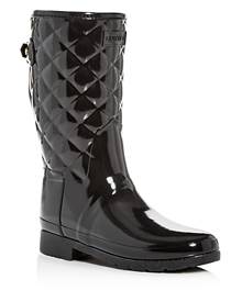 ladies hunter quilted wellies