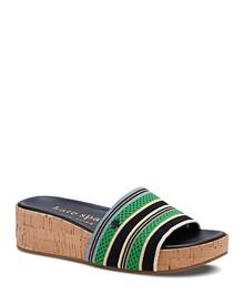kate spade new york Women's Breeze Slip On Wedge Sandals