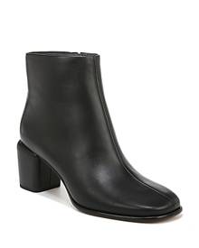 vince black leather booties