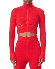 Herve Leger Double Knit Crop Top