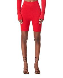 Herve Leger Double Knit High Waist Biker Shorts