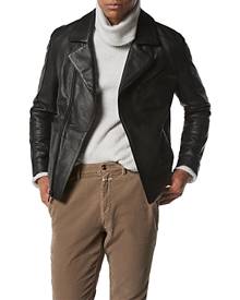 Andrew Marc Farnworth Asymmetrical Leather Moto Jacket