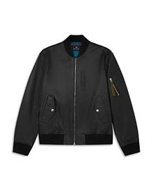 Ps Paul Smith Paul Smith Leather Bomber Jacket