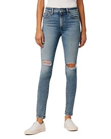 Joe's Jeans The Luna Coated High Rise Ankle Straight Jeans in