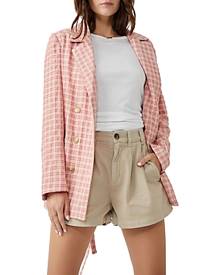 Free People Olivia Gingham Blazer