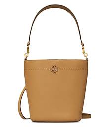 Fleming Soft Bucket Handbag - Tory Burch - Navy Day - Leather