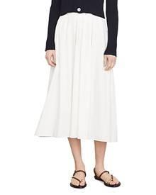 Vince Cascade Pleated Midi Skirt