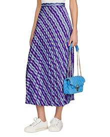 Sandro Perona Pleated Midi Skirt