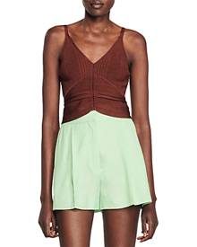 Sandro Alcudia Knit Crop Top