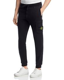 Stone Island Slim Fit Garment Dyed Fleece Cargo Jogger Pants