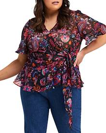 Estelle Plus Clements Wrap Top