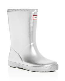 metallic rain boots