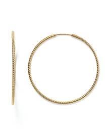 Bloomingdale's 14K Yellow Gold Twisted Endless Hoop Earrings - 100% Exclusive Bloomingdale's 14K Yellow Gold Twisted Endless Hoop Earrings - 100% Exclusive