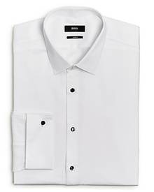 Mens Clothing Shirts Formal shirts BOSS by HUGO BOSS Slim-fit Shirt In A Structured-cotton Blend in White for Men 