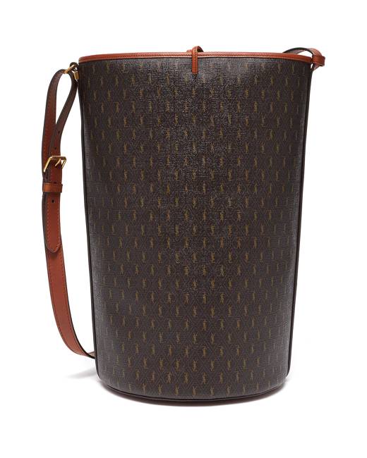 Le Monogramme Bucket Bag In Monogram Canvas And Smooth Leather Chestnut