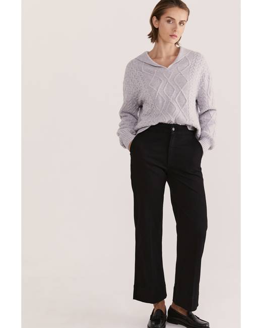 Celeste Wool Straight Suit Pant - SABA