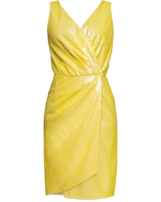 Petite Shirred Wrap Front Maxi Dress