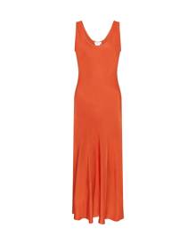 GHOST - Palm Marmalade Satin Slip Dress
