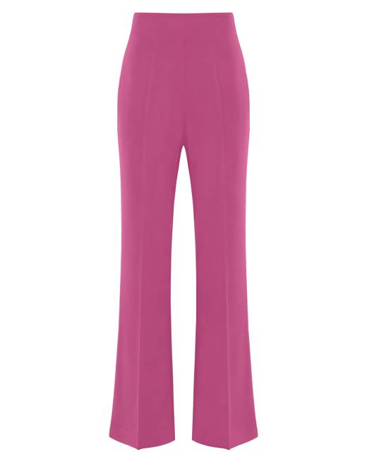 Purple Women's Wide Leg Pants - Clothing