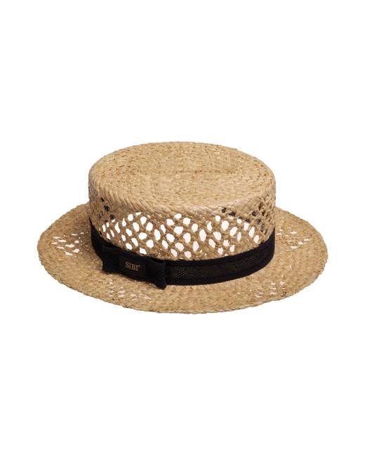 Patou Small woven-raffia Boat Hat - Farfetch