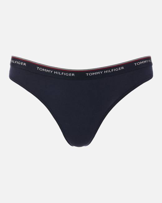Tommy Hilfiger Tommy Jeans Lace Nylon Blend Tanga Thong In White - White