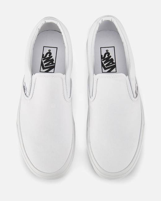 mens slip on vans white