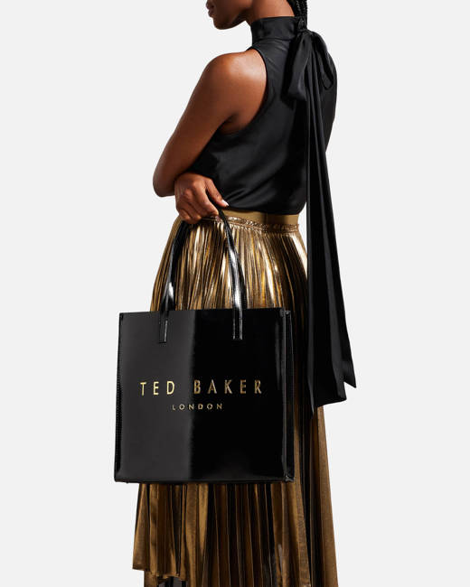 Ted Baker Liberta Metallic Leather Purse On A Chain | Bloomingdale's
