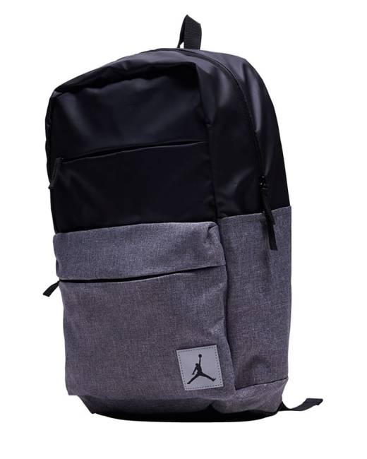 black and grey jordan backpack