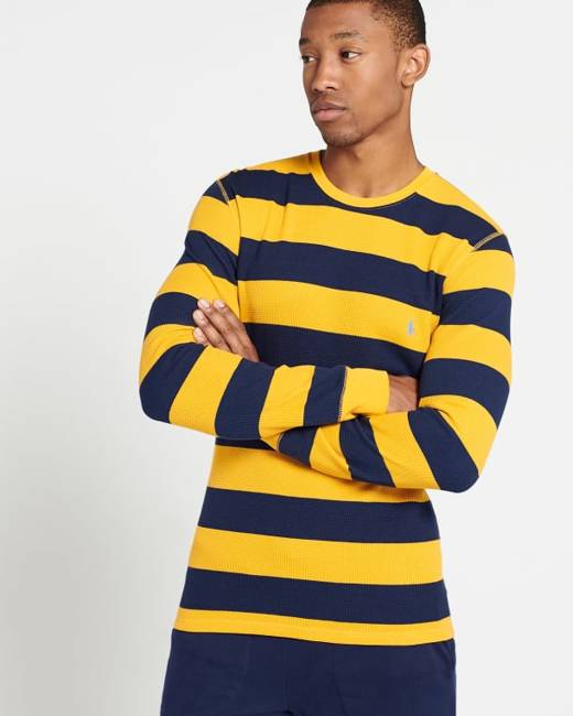 Yellow Men's Long Sleeve Shirts Clothing Stylicy